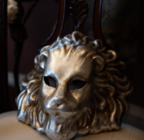 Silver Lion Mask